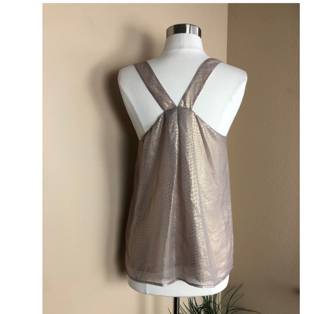 Mirla Tank In Metallic Gold